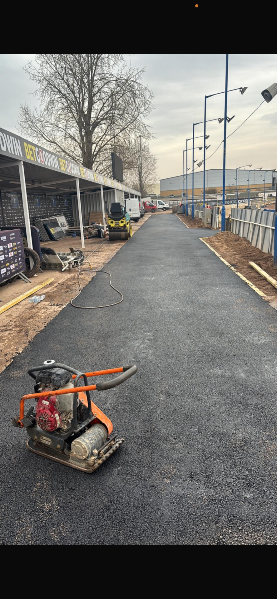 Tarmac walkway